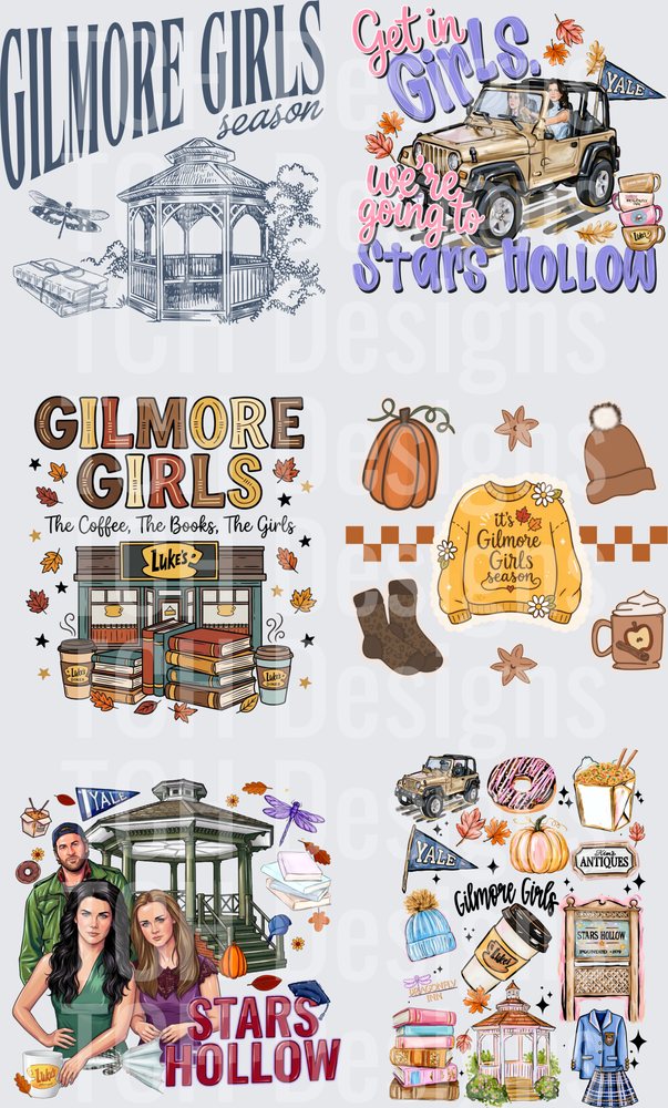 Gilmore Girls Season Stars Hollow Multi-Design Bundle