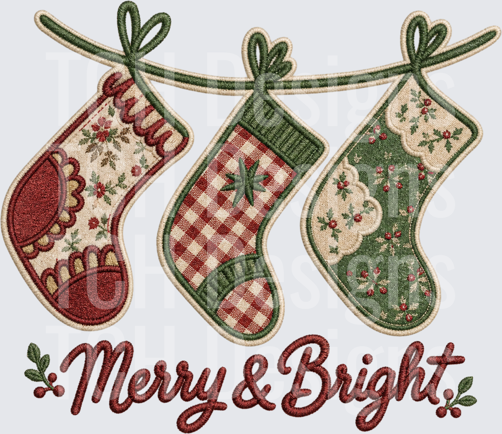Merry and Bright Stocking