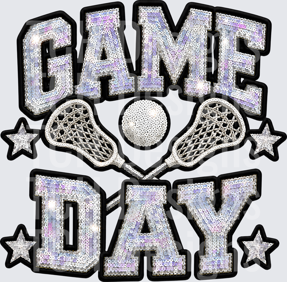 GAME DAY LACROSSE FAUX SEQUIN