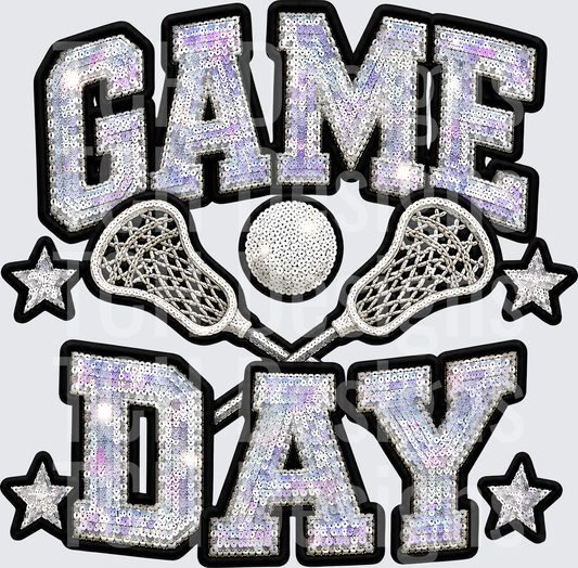 GAME DAY LACROSSE FAUX SEQUIN