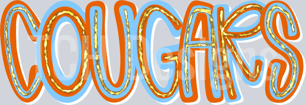 Cougars_Hand_Lettered_Gold_Glitzy
