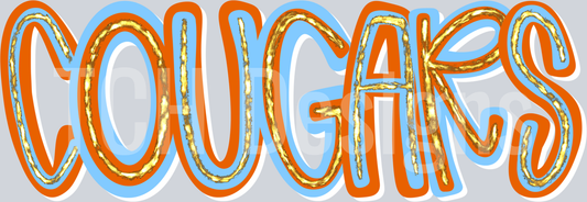 Cougars_Hand_Lettered_Gold_Glitzy