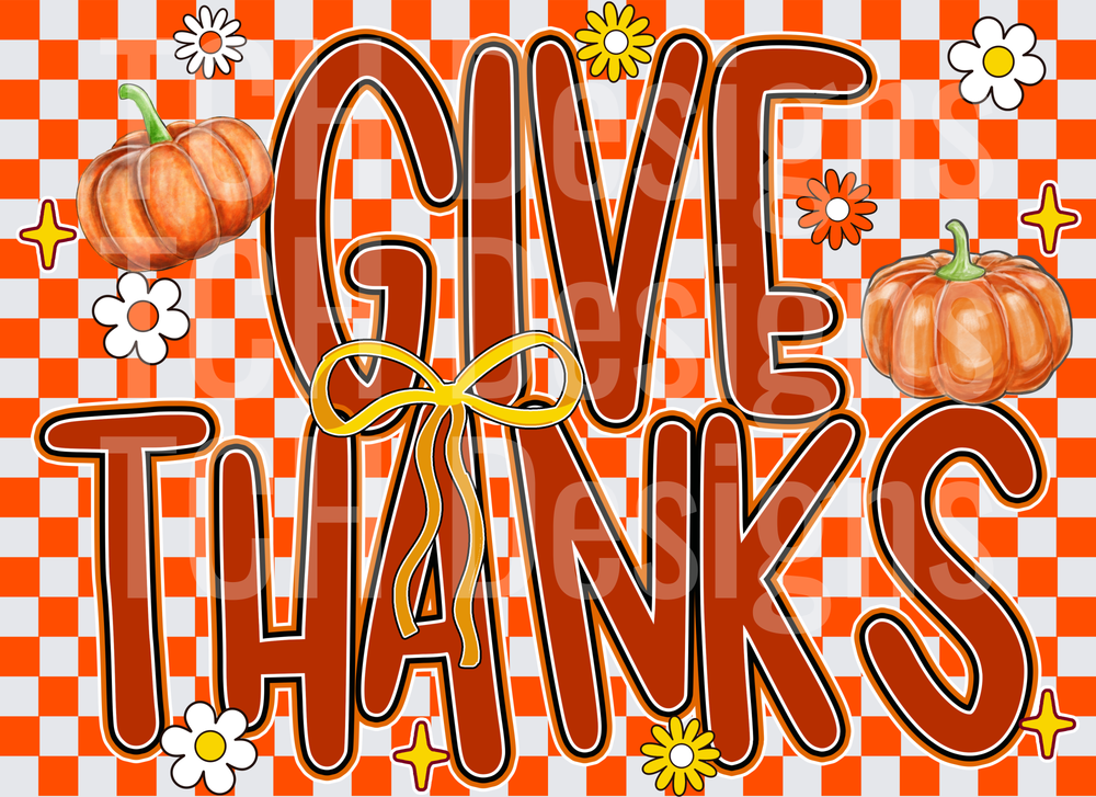 Checkered Give Thanks