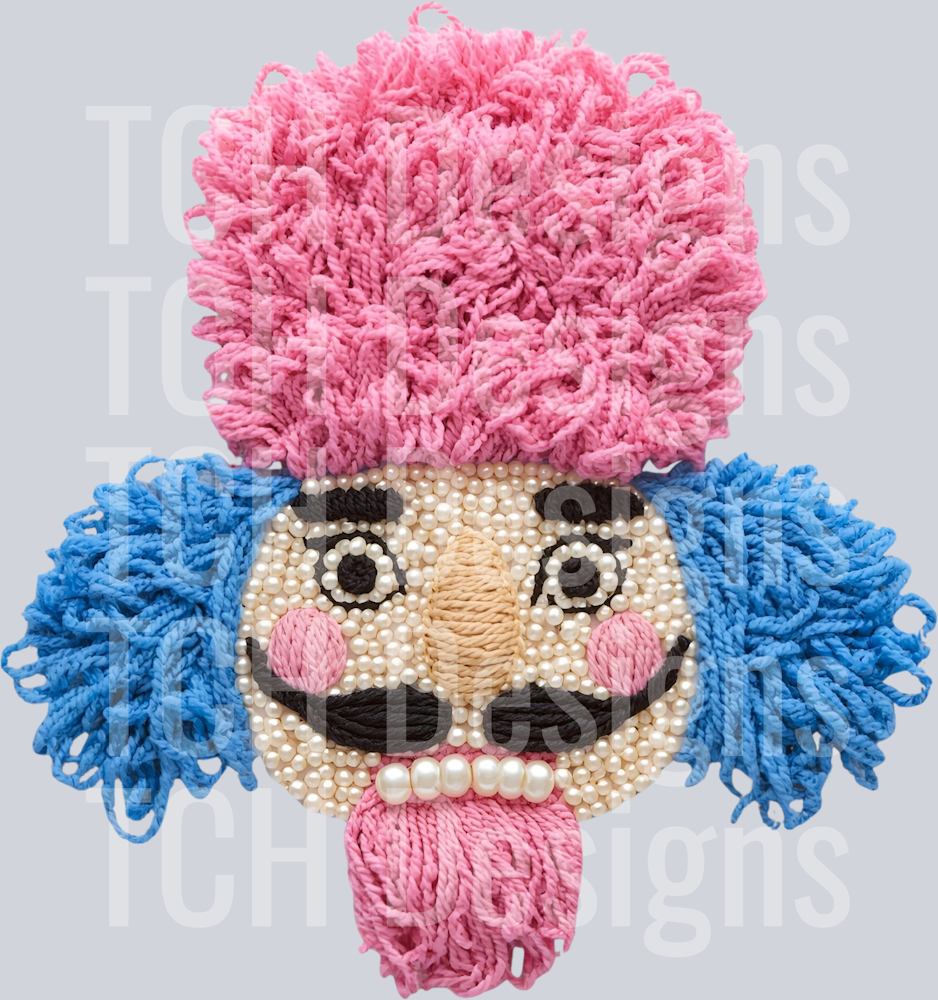 NUTCRACKER PINK BLUE PEARLS