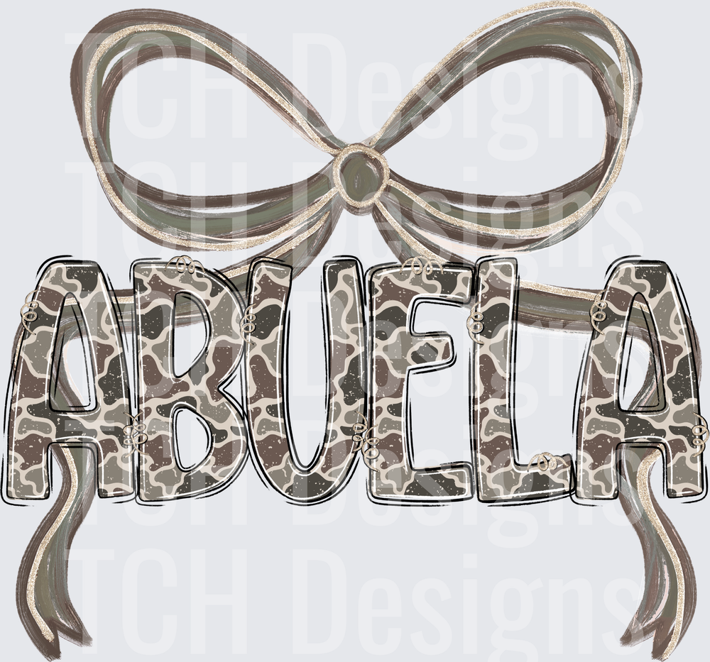 Camo Abuela Bow