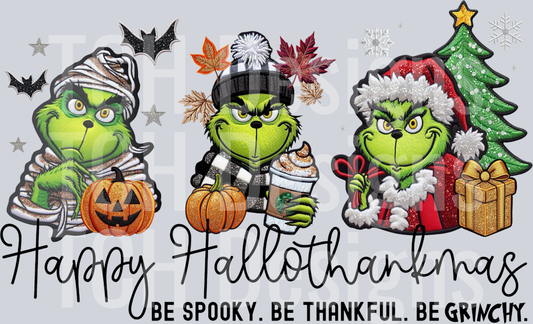 Hallothankmas Grinch - black