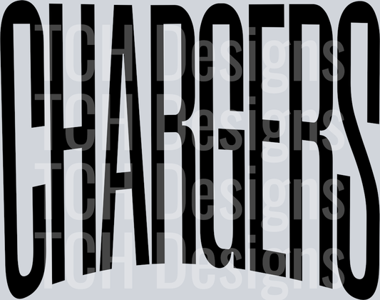 CHARGERS OVERSIZED BLACK