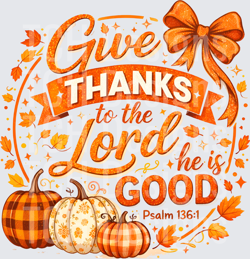 Give Thanks To The Lord He Is Good