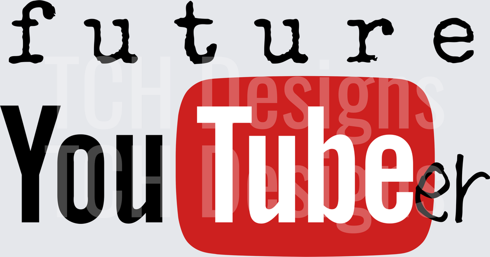 Future YouTuber Logo Parody Text Graphic Design