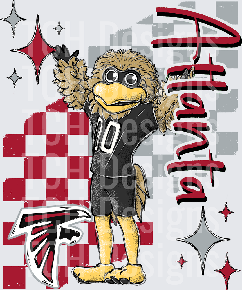 A Falcons checkered