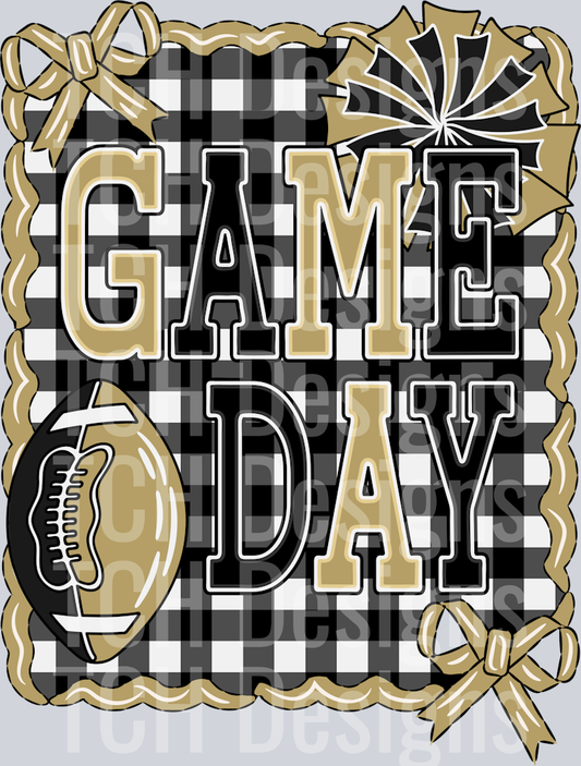 game-day-doodle-gingham-black-gold