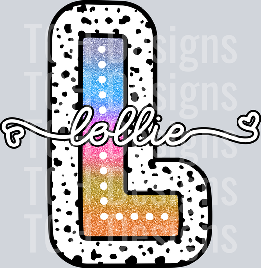 LOLLIE-TIE DYE DOTTIE NAMES