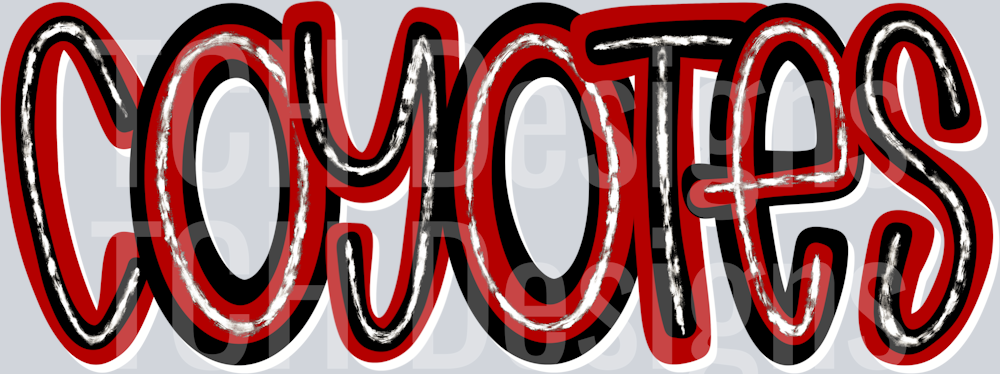 Coyotes_Hand_Lettered_Silver_Glitzy