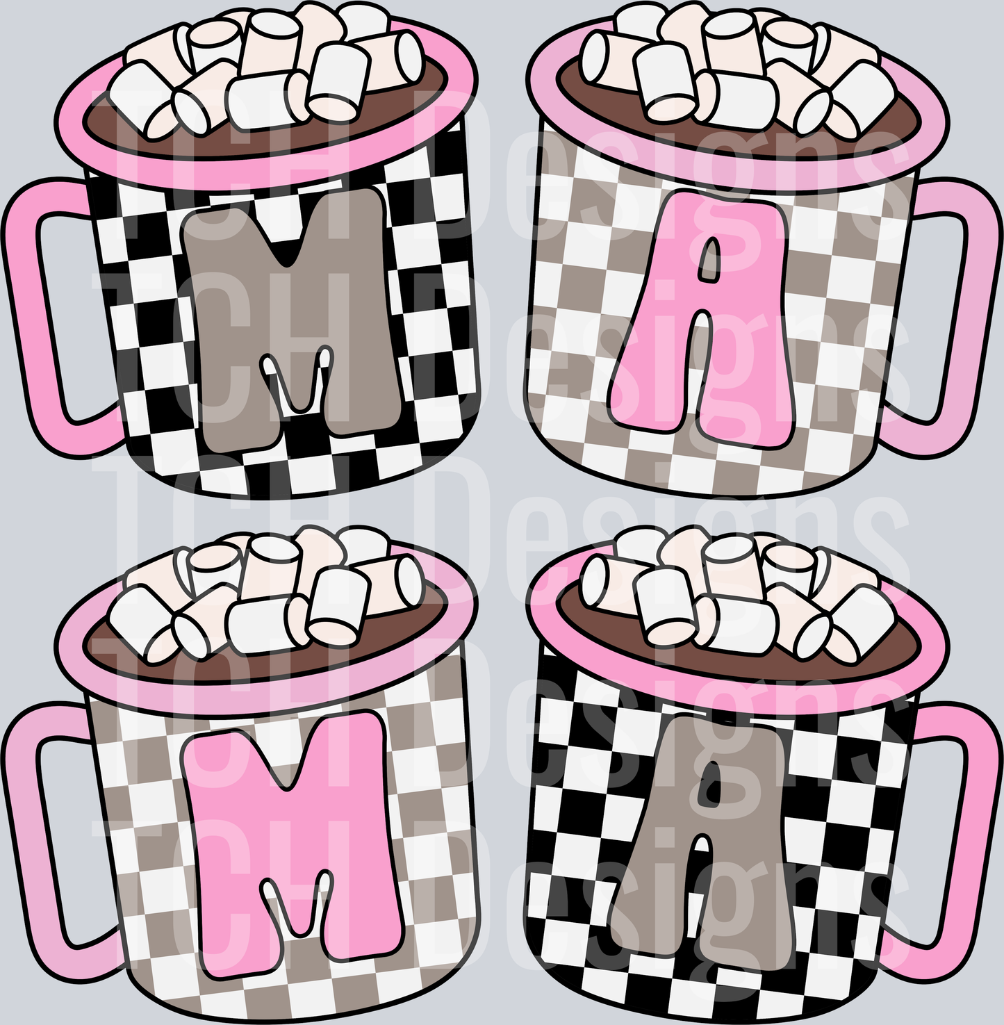 mama-checker-cocoa-pink