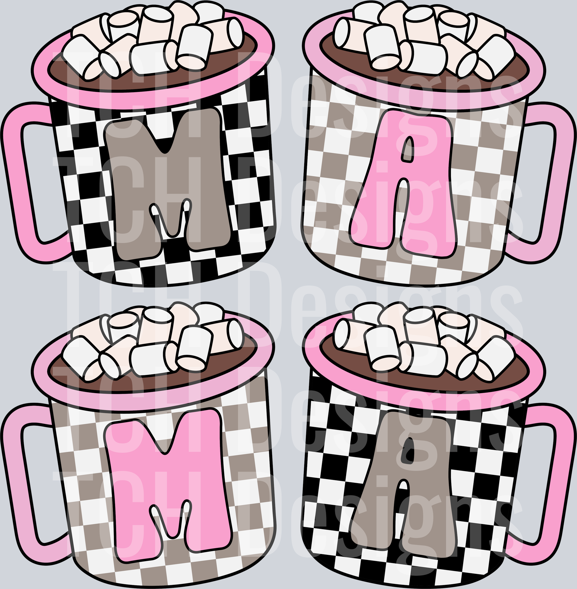 mama-checker-cocoa-pink