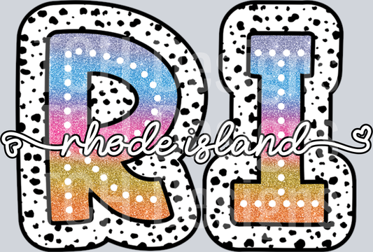 RHODE ISLAND-TIEDYE DOTTIE STATE