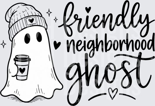 friendly neighborhood ghost CSG Designs