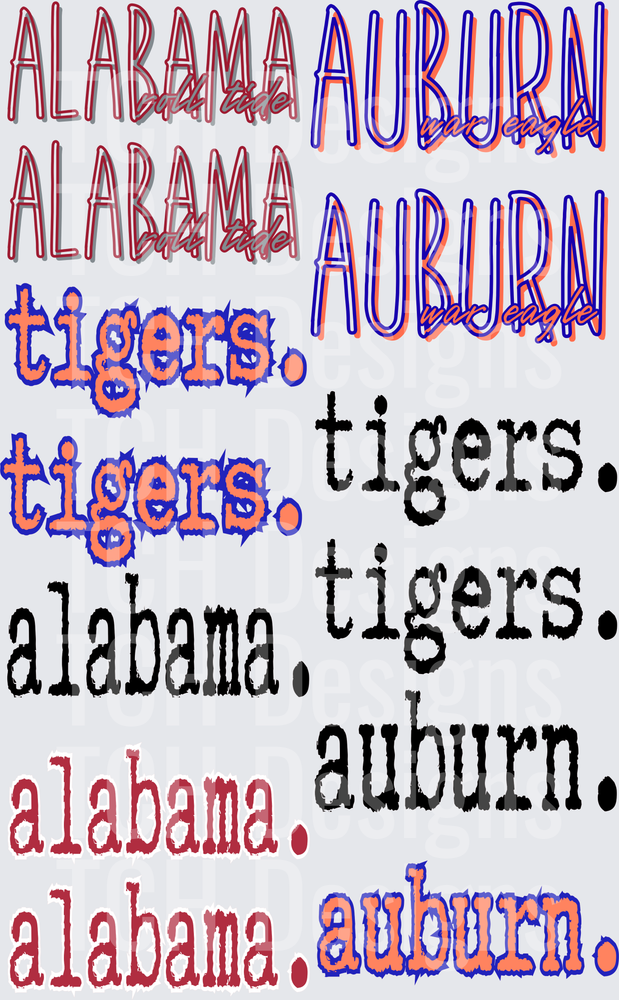 Alabama and Auburn Premade 3