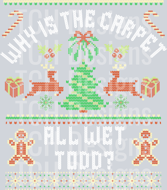 WHY IS THE CARPET ALL WET TODD