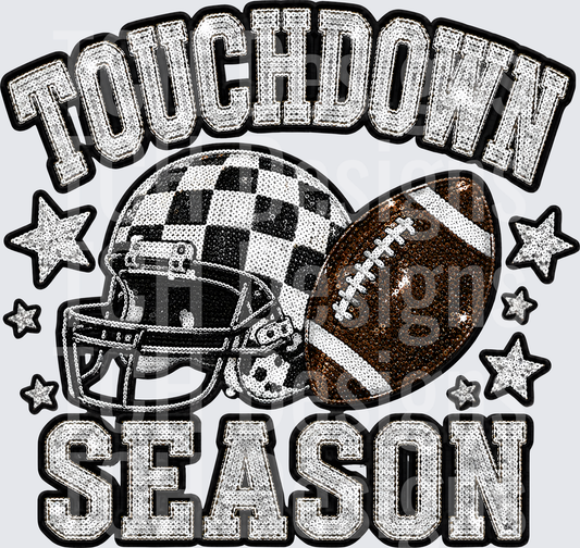 TOUCHDOWN SEASON FAUX SEQUIN