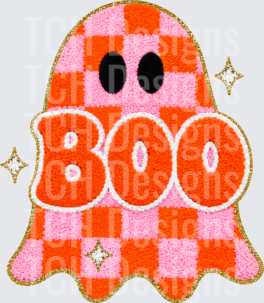 BOO CHECKERED GHOST