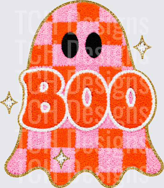 BOO CHECKERED GHOST