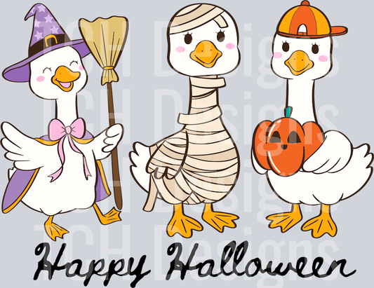HAPPY HALLOWEEN DUCKS