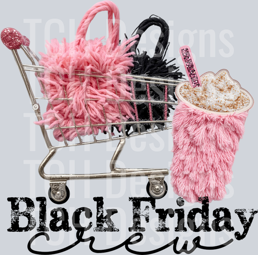 BLACK FRIDAY CREW FAUX YARN