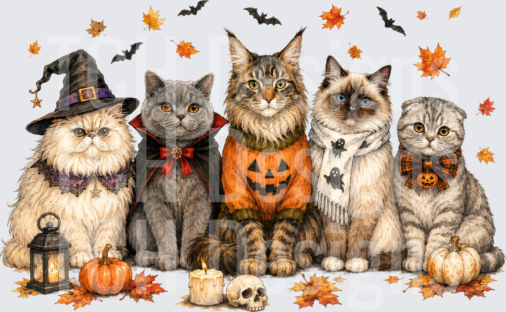 Cat Halloween Fall