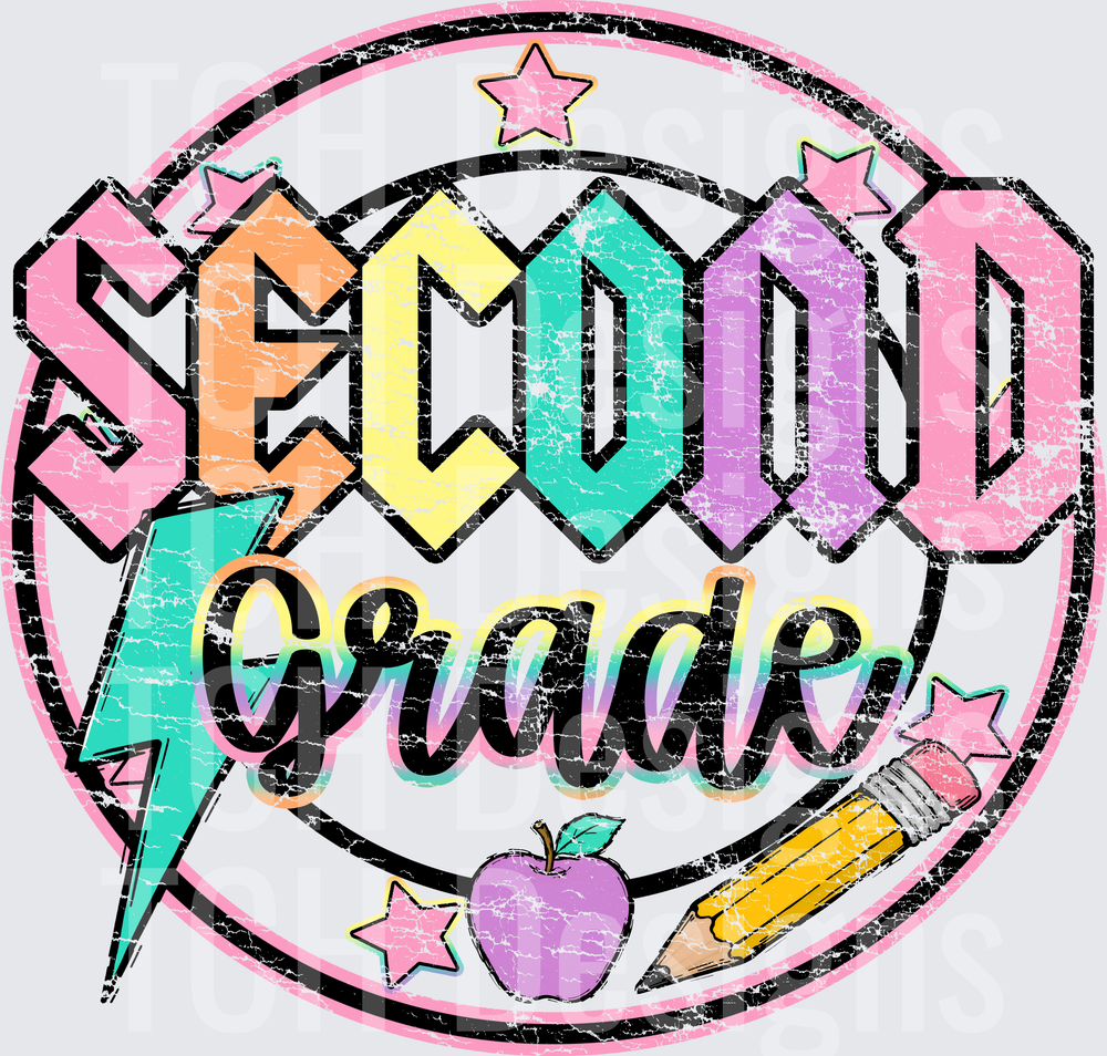 SECOND GRADE FRONT DISTRESSED