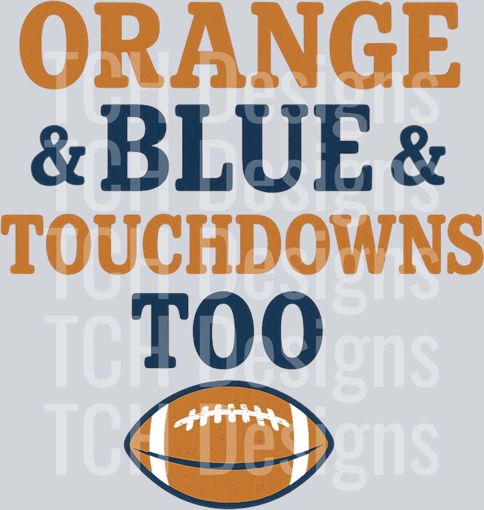 Orange and blue and touchdowns too