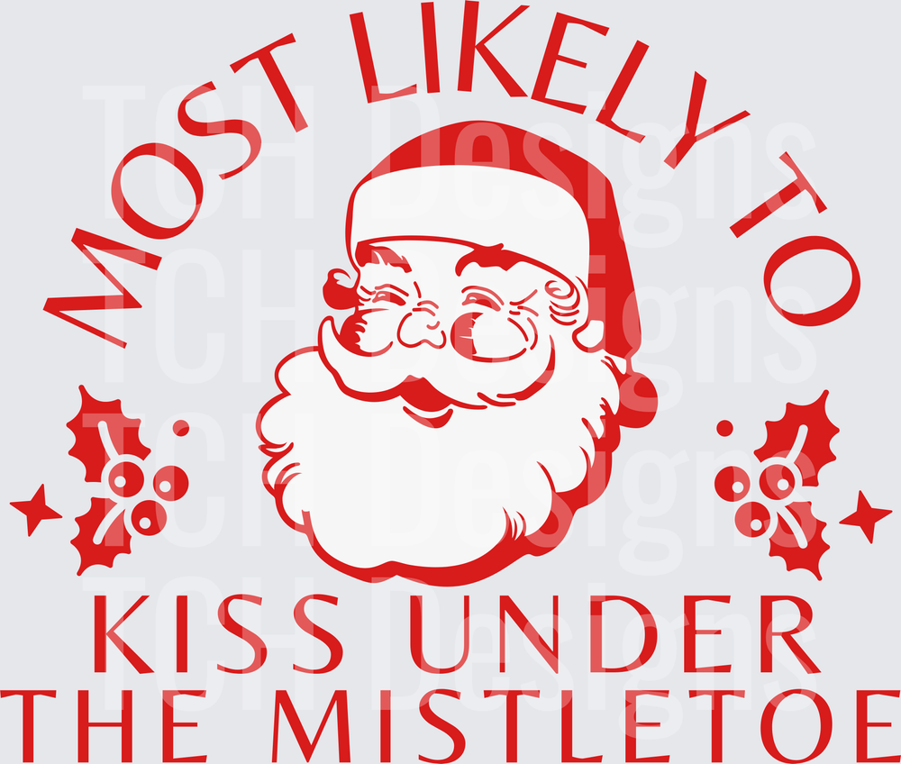 Most Likely Kiss Under Mistletoe