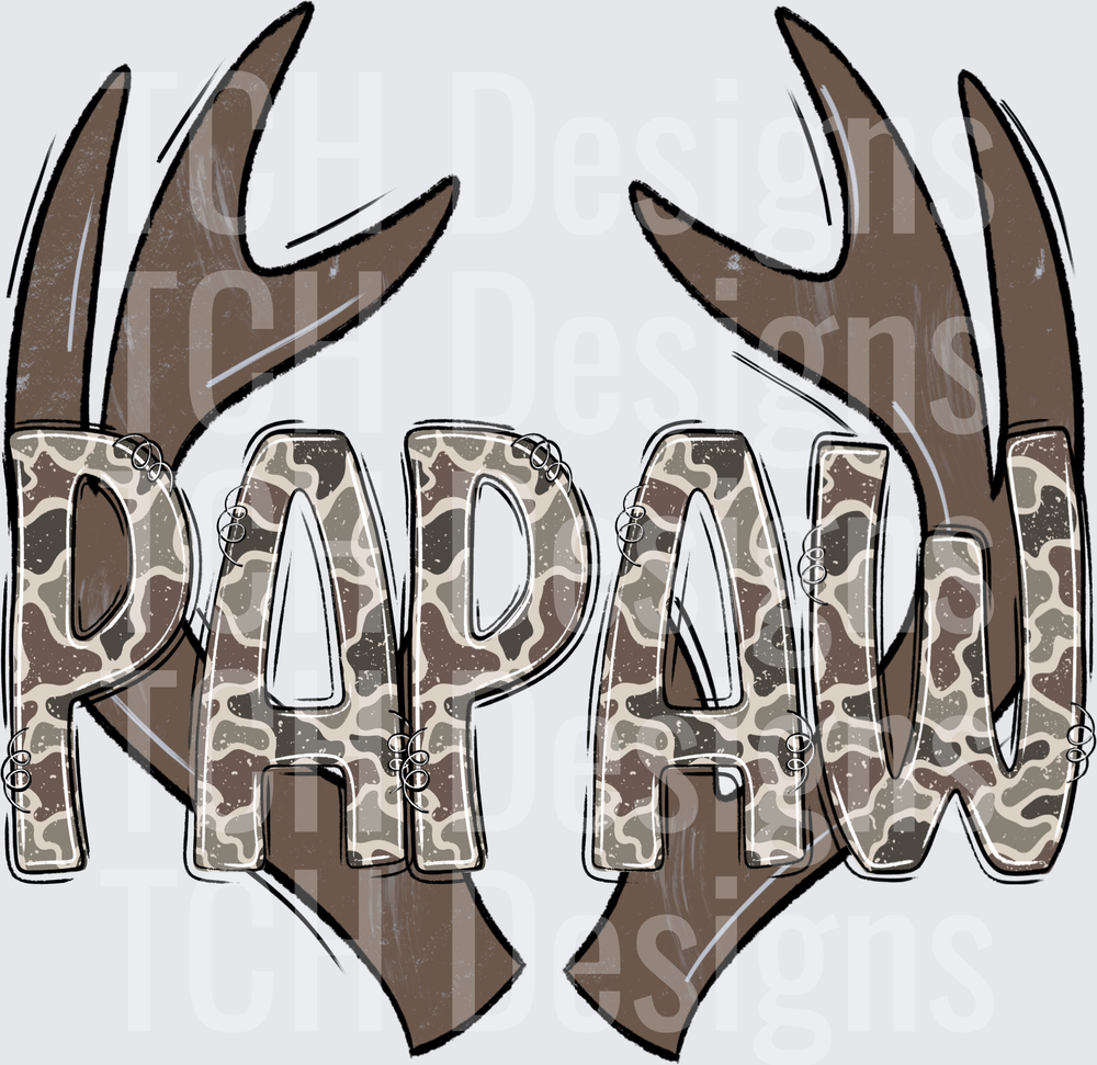 Camo Papaw Antlers