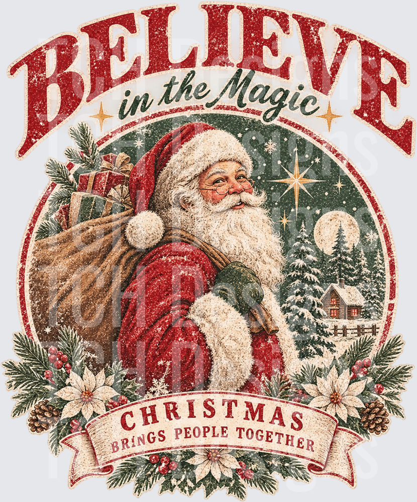 Believe in the Magic Of Christmas Santa