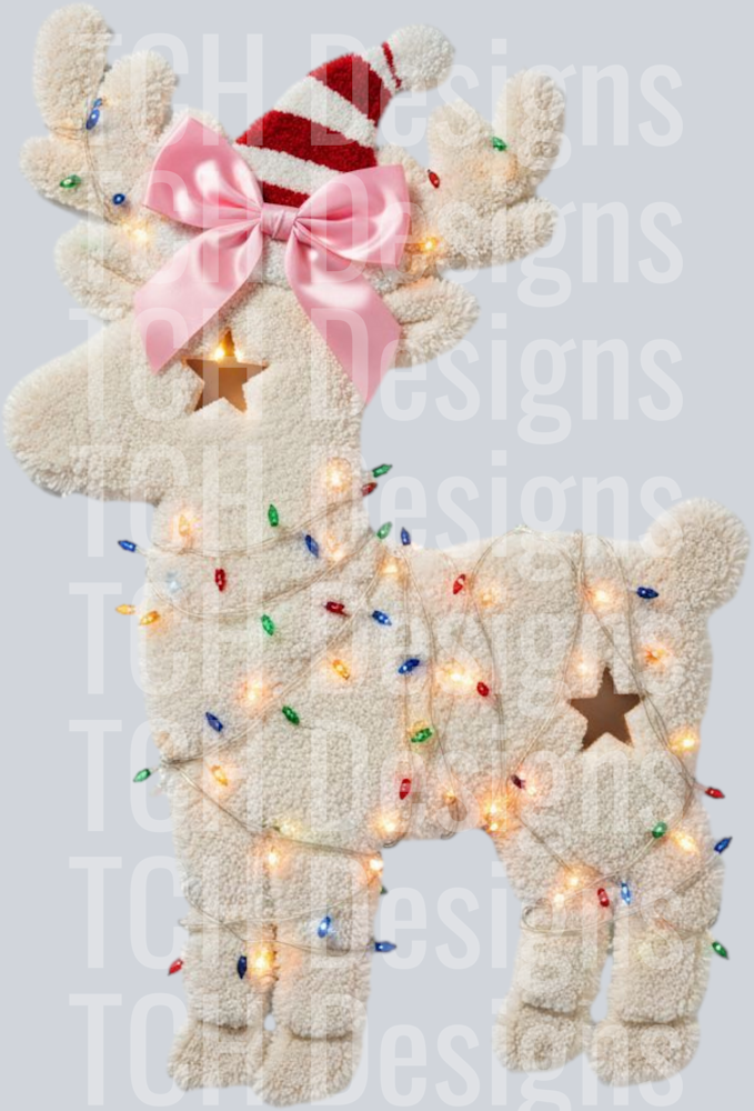 christmas light reindeer hwds