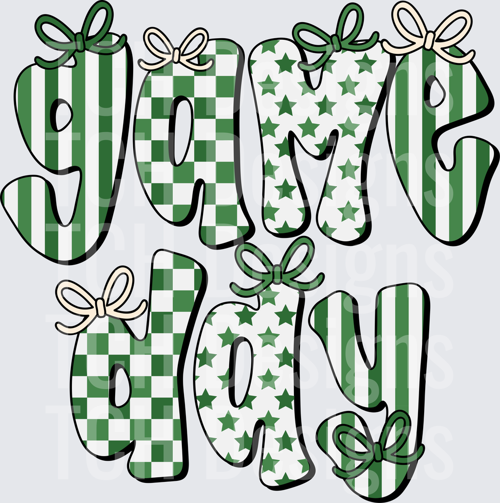 game-day-stripe-checker-bow-green