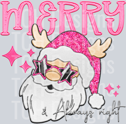 merry and always right pink1