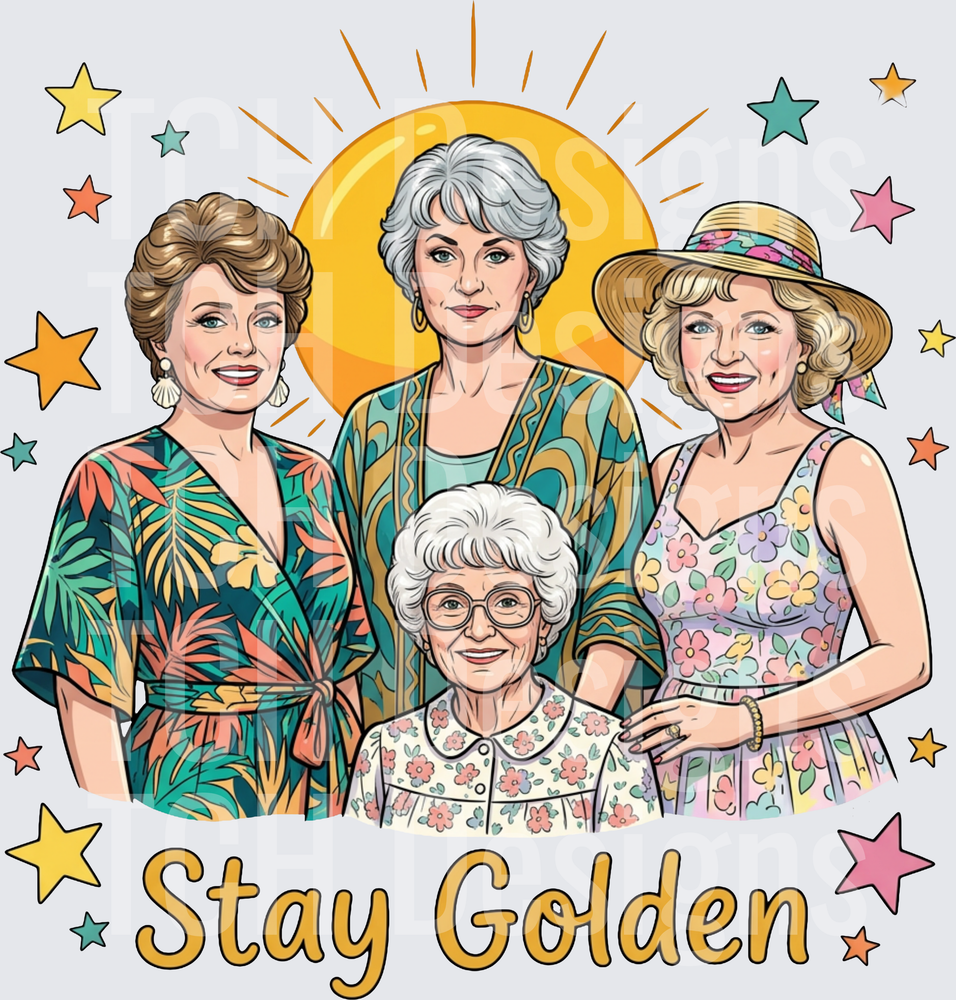 Golden Girls Squad Stay Golden Sun Stars Fan Art