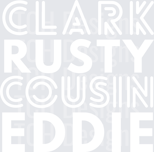 CLARK RUSTY COUSIN EDDIE white