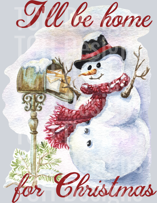 be home for xmas snowman