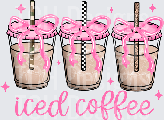 Iced coffee and bows