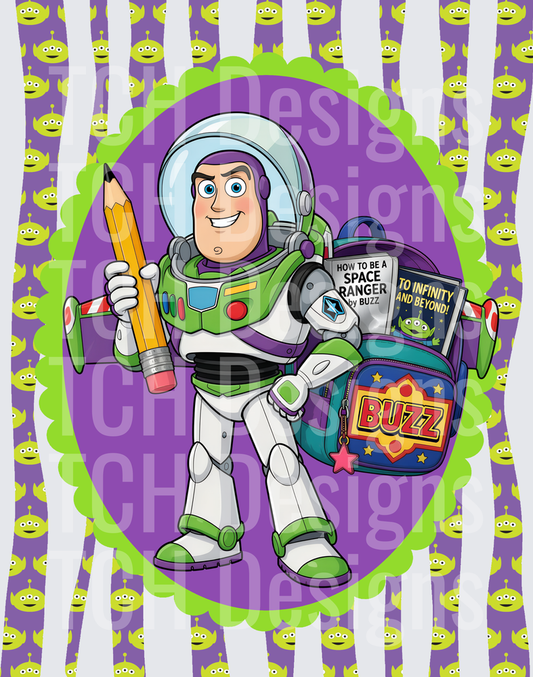 toy story wavy frame buzz