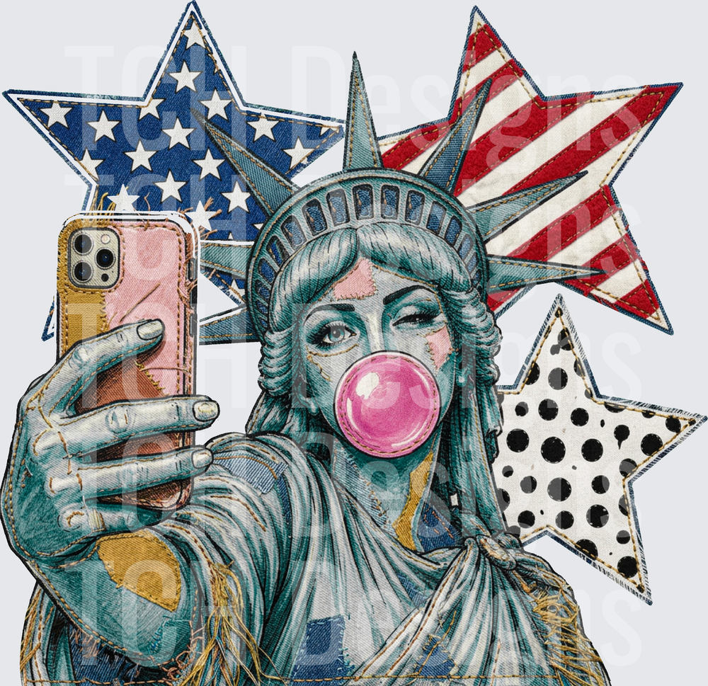 lady liberty selfie hwds