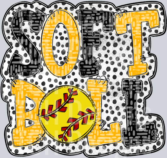 Softball_Doodle_Letters_Dots