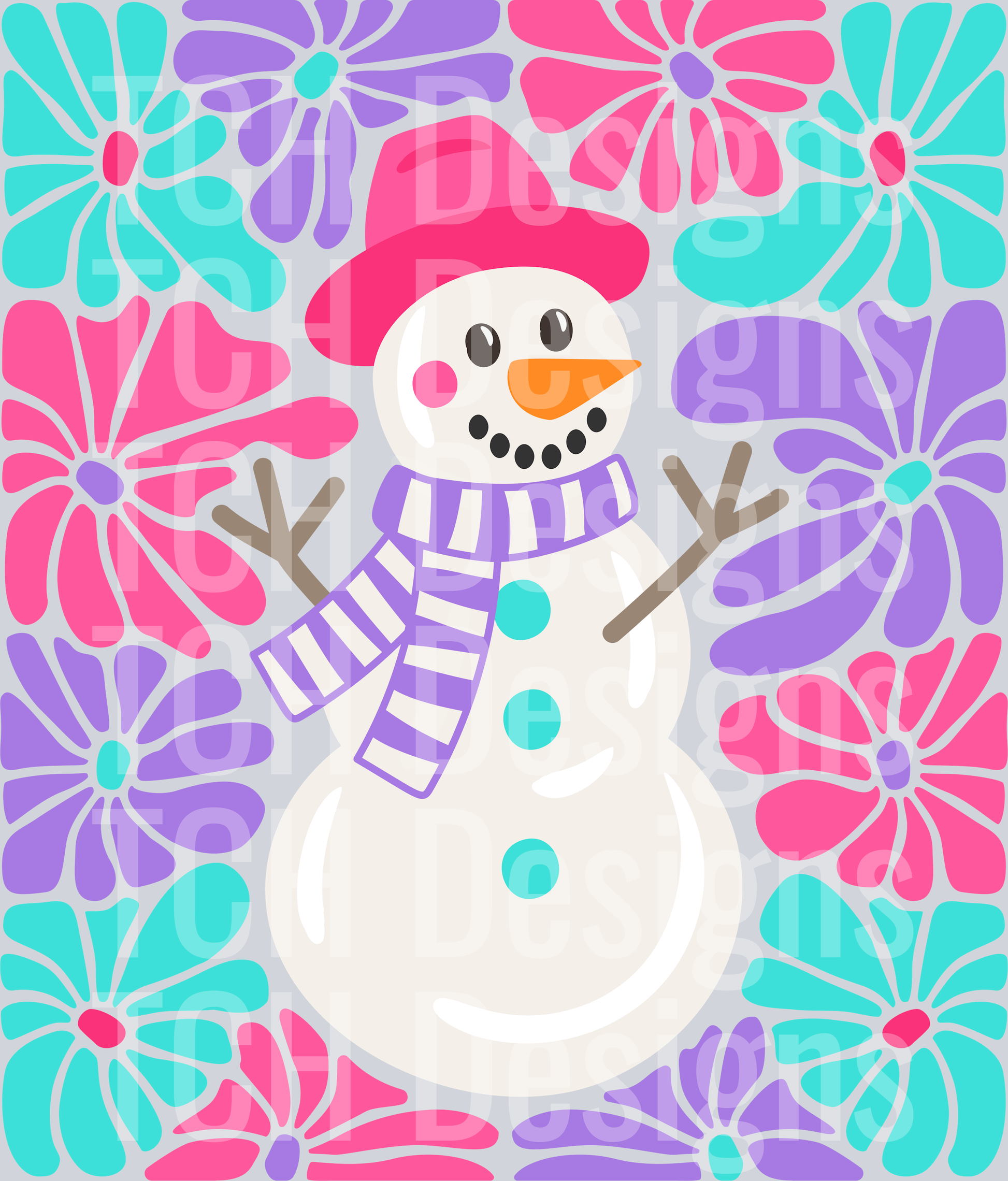 boho-flower-snowman