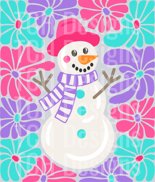 boho-flower-snowman