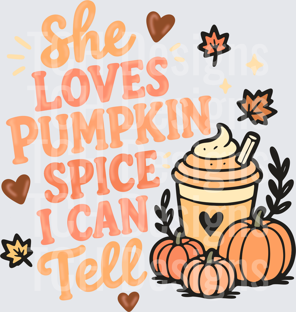 She loves pumpkin spice- CSG Designs