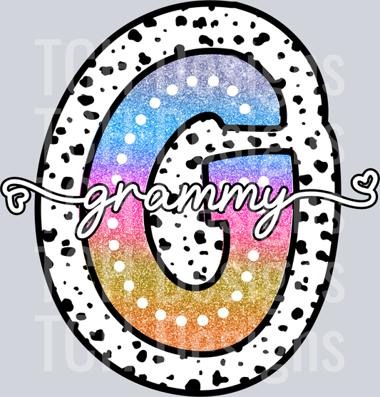 GRAMMY-TIE DYE DOTTIE NAMES