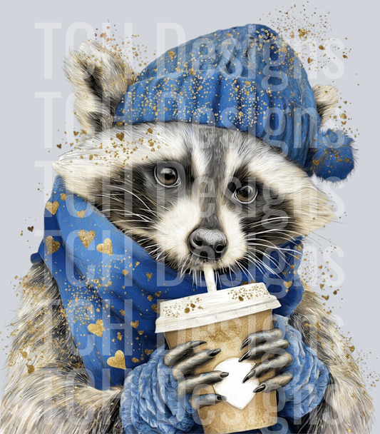 WINTER COFFEE RACOON
