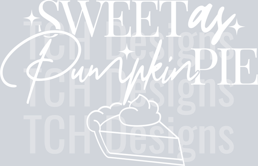 SWEET AS PUMPKIN PIE
